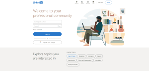 Ilustracja pracy zdalnej i profesjonalnego networkingu.