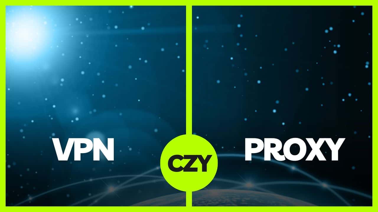 Porównanie VPN i Proxy w przestrzeni kosmicznej.