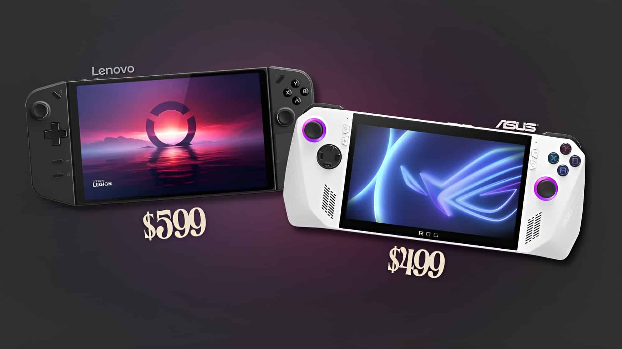 Nowe ceny: ASUS ROG Ally za $499, Lenovo Legion Go za $599!